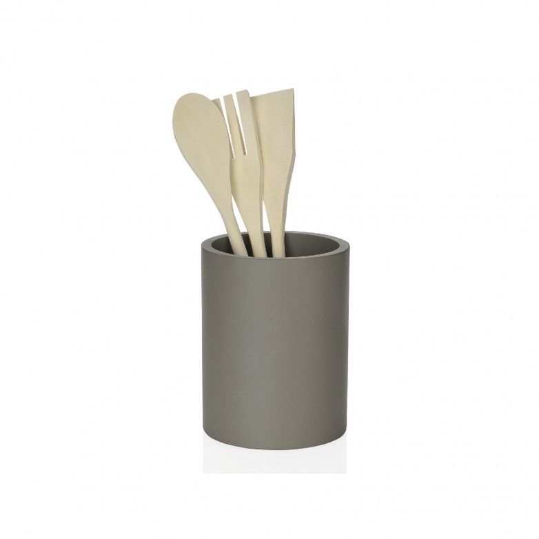 GREY UTENSILS CUP