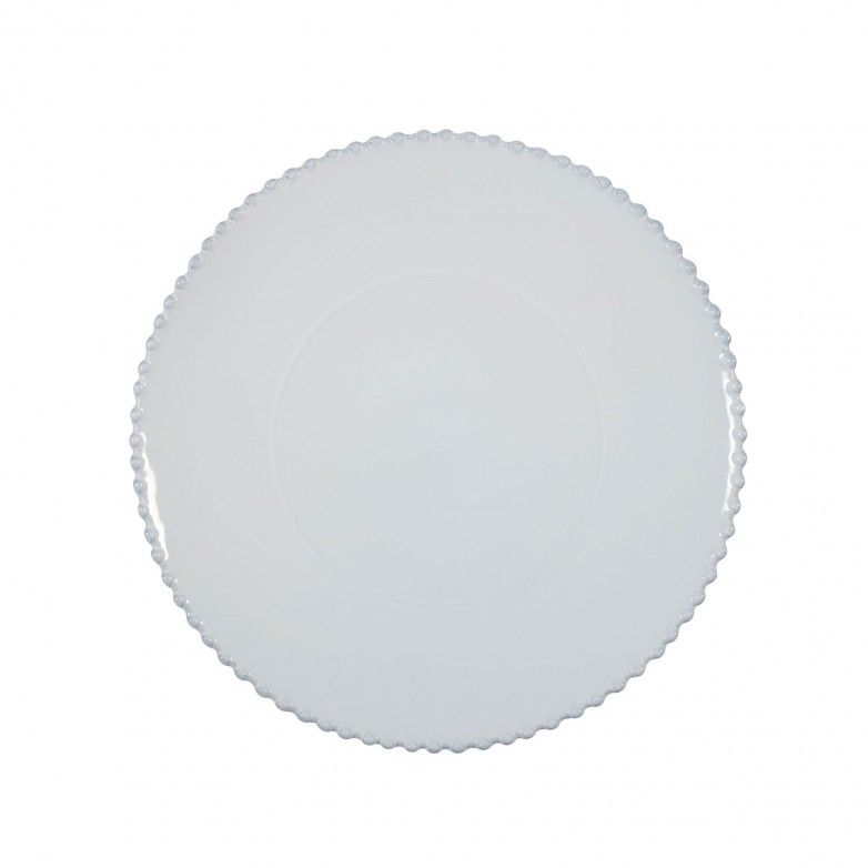 PEARL WHITE CHARGER PLATE