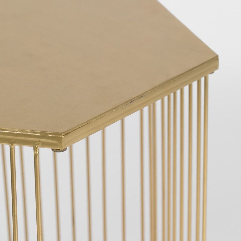 QUEENBEE GOLD SIDE TABLE