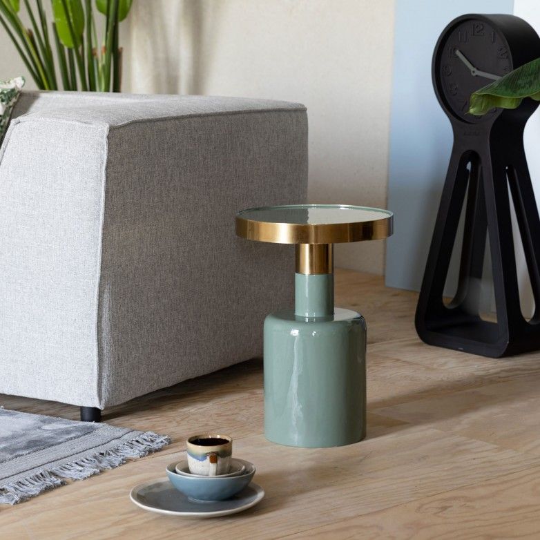 GLAM GREEN SIDE TABLE