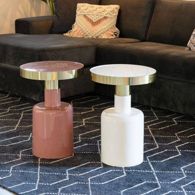 GLAM PINK SIDE TABLE