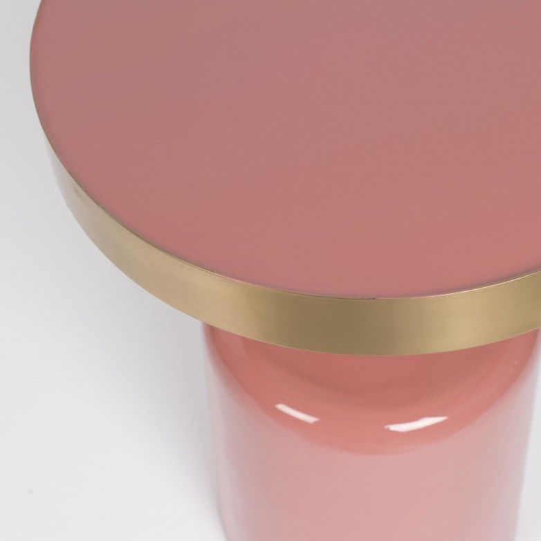 GLAM PINK SIDE TABLE