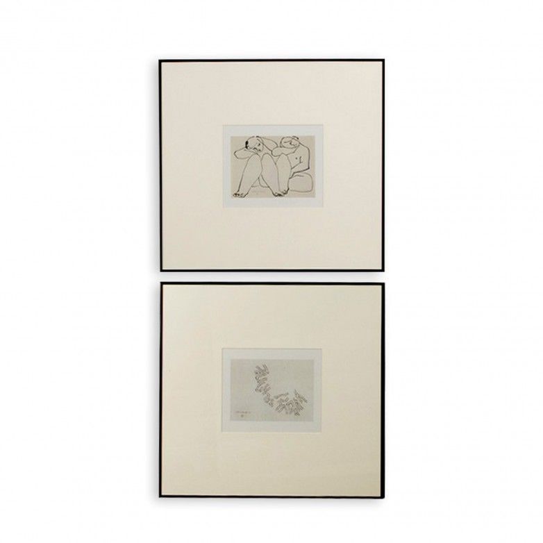 SET OF 2 ABSTRACT FRAMES