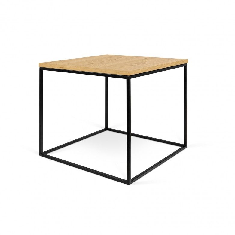 GLEAM OAK BLACK II SIDE TABLE