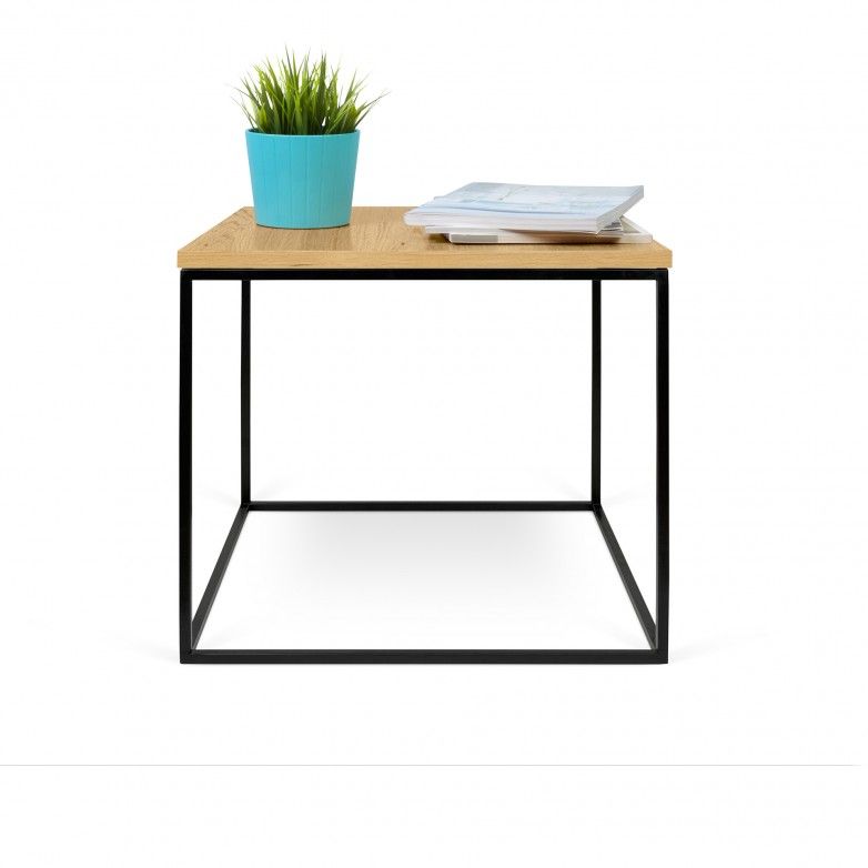 GLEAM OAK BLACK II SIDE TABLE