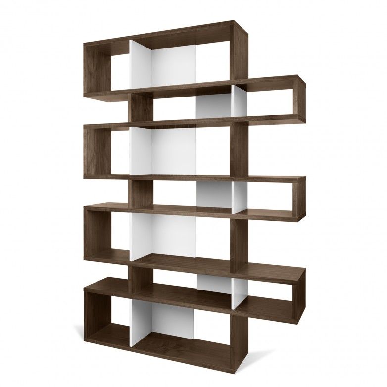 WALNUT WHITE LONDON BOOKCASE II