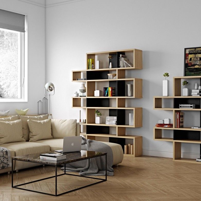 OAK BLACK LONDON BOOKCASE II