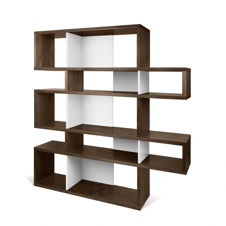 WALNUT WHITE LONDON BOOKCASE I