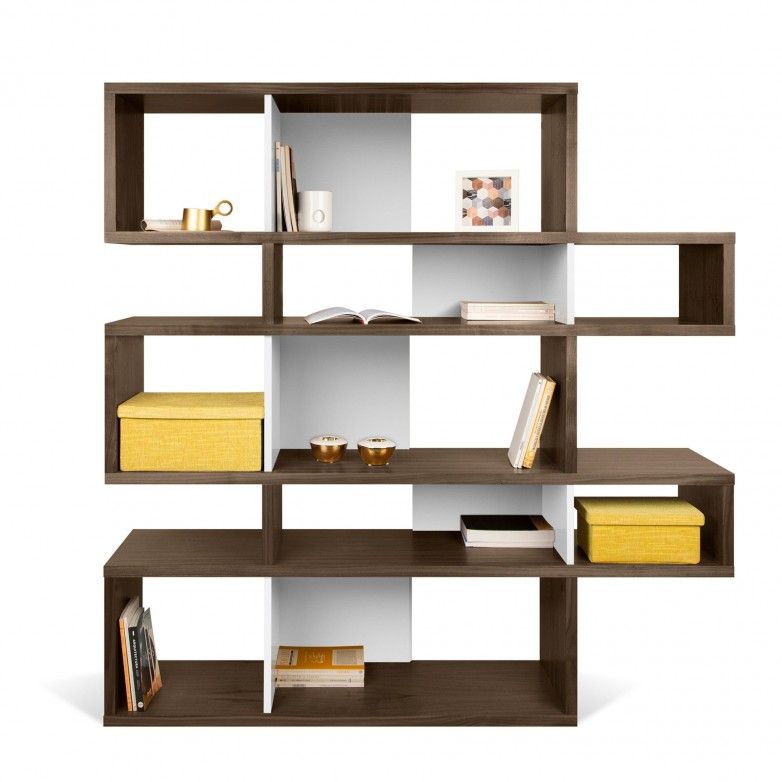 WALNUT WHITE LONDON BOOKCASE I