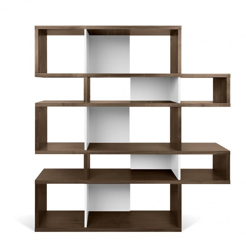 WALNUT WHITE LONDON BOOKCASE I