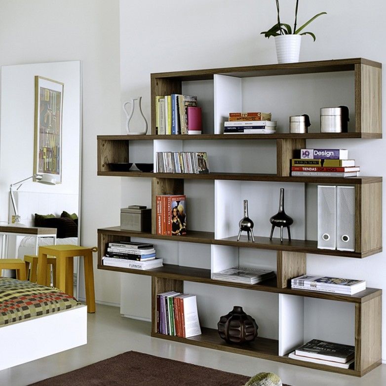 WALNUT WHITE LONDON BOOKCASE I