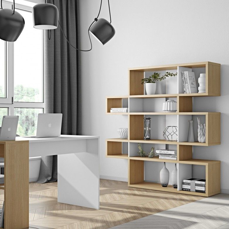 OAK WHITE LONDON BOOKCASE I