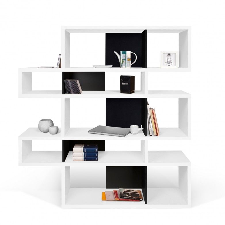 WHITE BLACK LONDON BOOKCASE I