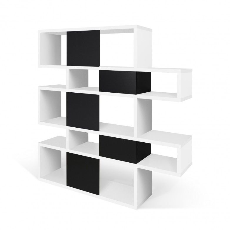 WHITE BLACK LONDON BOOKCASE I