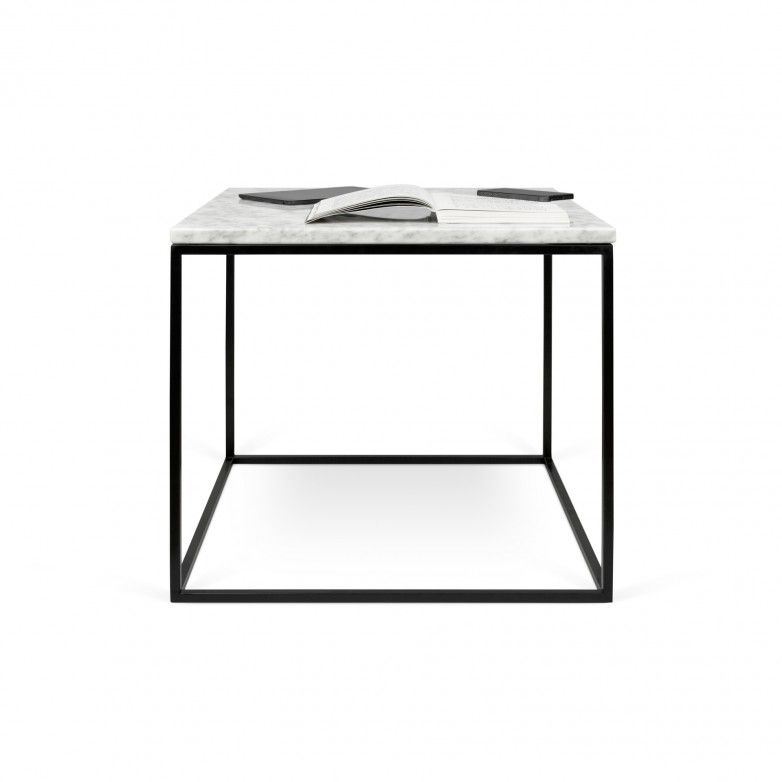 GLEAM WHITE SIDE TABLE