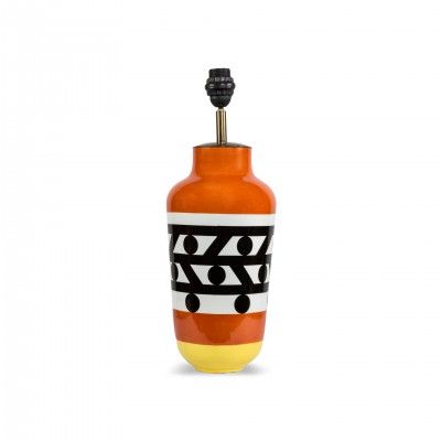 CANDEEIRO MESA PORCELANA ORANGE