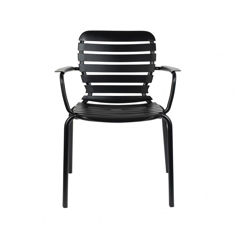 VONDEL BLACK SET OF 2 OUTDOOR CHAIRS