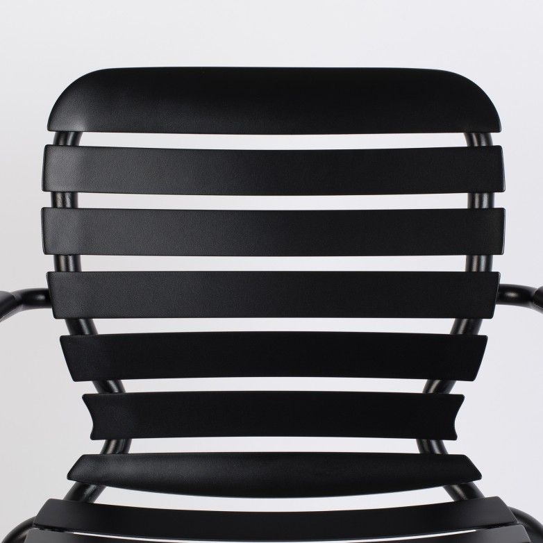 VONDEL BLACK SET OF 2 OUTDOOR CHAIRS