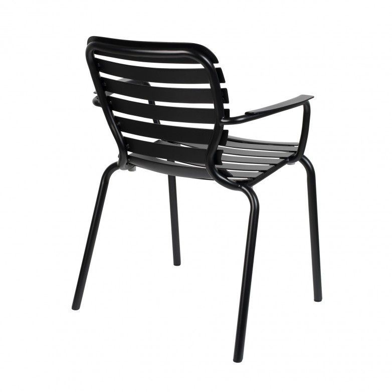 VONDEL BLACK SET OF 2 OUTDOOR CHAIRS