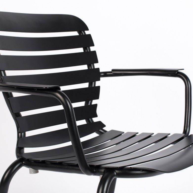 VONDEL BLACK SET OF 2 OUTDOOR CHAIRS