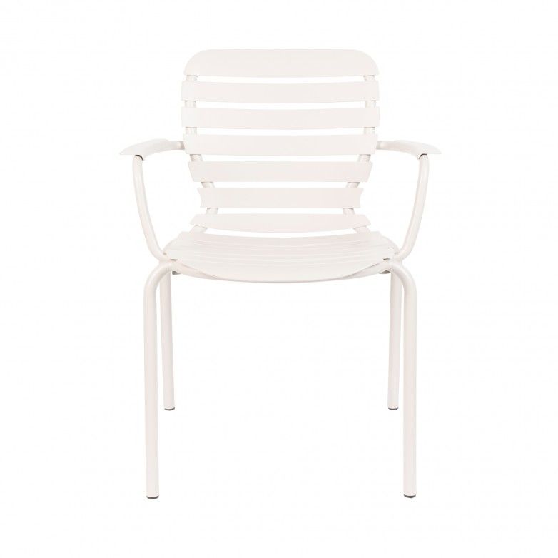 VONDEL WHITE SET OF 2 OUTDOOR CHAIRS