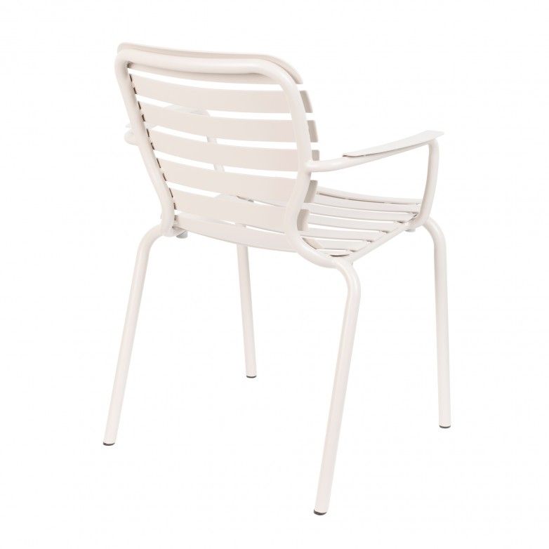 VONDEL WHITE SET OF 2 OUTDOOR CHAIRS