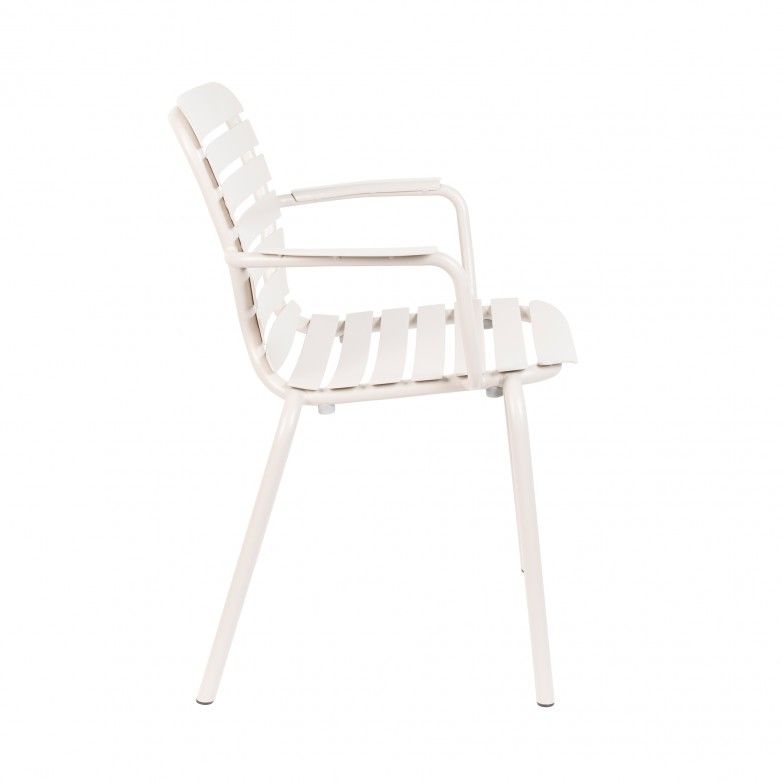 VONDEL WHITE SET OF 2 OUTDOOR CHAIRS