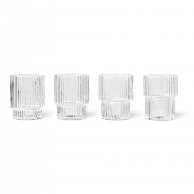 RIPLEY CLEAR SMALL SET OF 4 GLASSES
