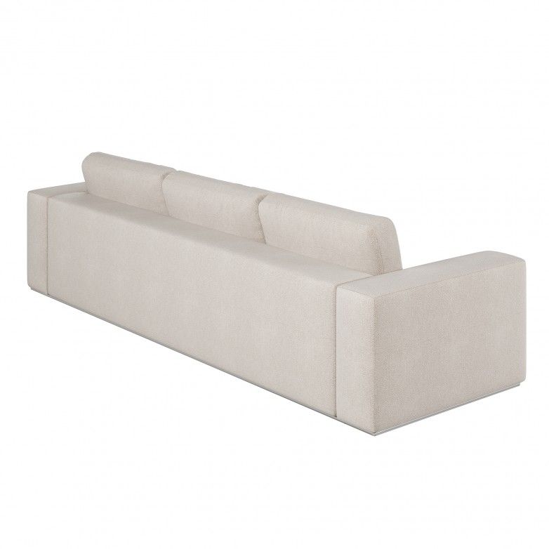 ALHAMBRA LIGHT GREY SOFA WITH CHAISE LONGUE