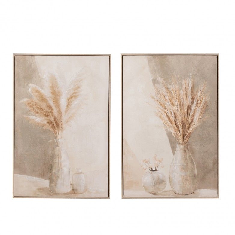 PAMPAS SET OF 2 CANVAS PAINTING
