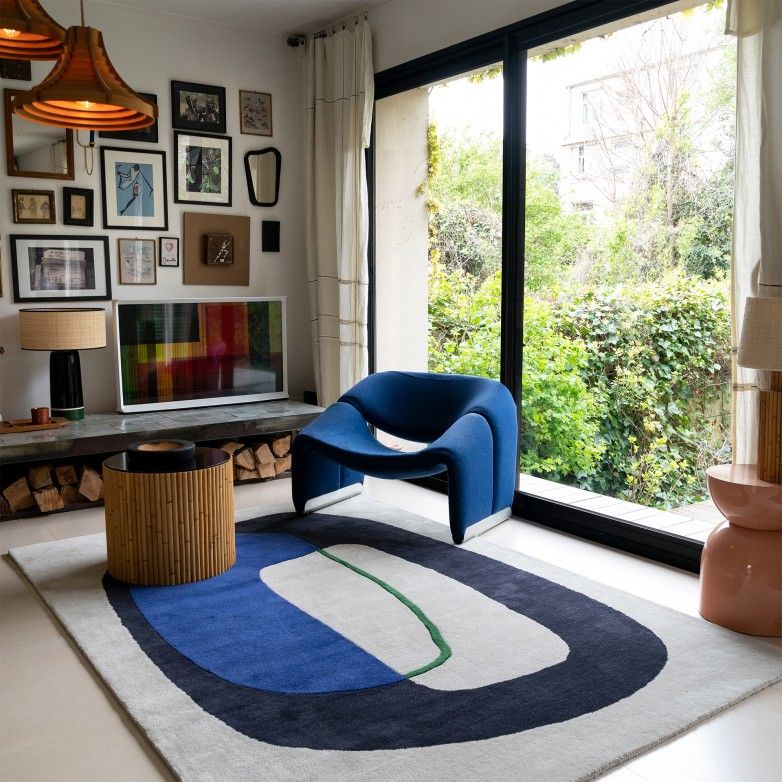 TAPETE INCLUSION BLUE KLEIN