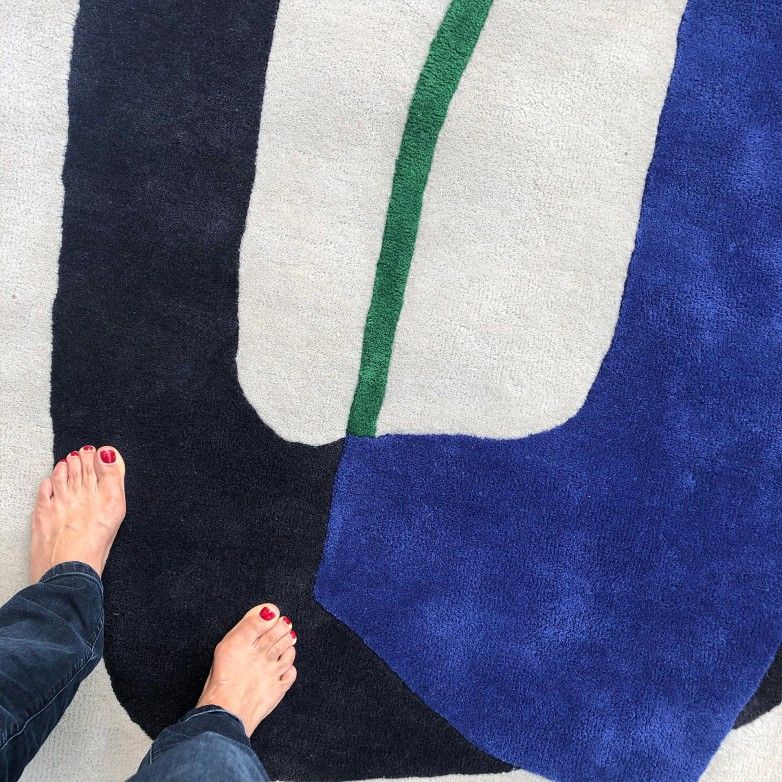 TAPETE INCLUSION BLUE KLEIN